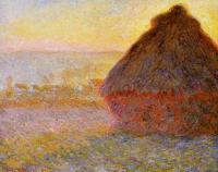 Monet, Claude Oscar - Grainstack at Sunset